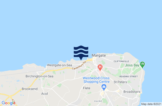 Westbrook Bay, United Kingdomの潮見表地図