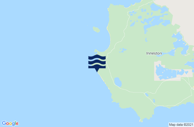 Westcape Beach, Australiaの潮見表地図