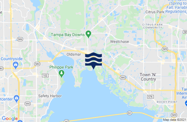 Westchase, United Statesの潮見表地図