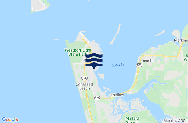 Westport, United Statesの潮見表地図