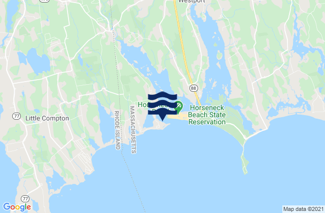 Westport Harbor, United Statesの潮見表地図