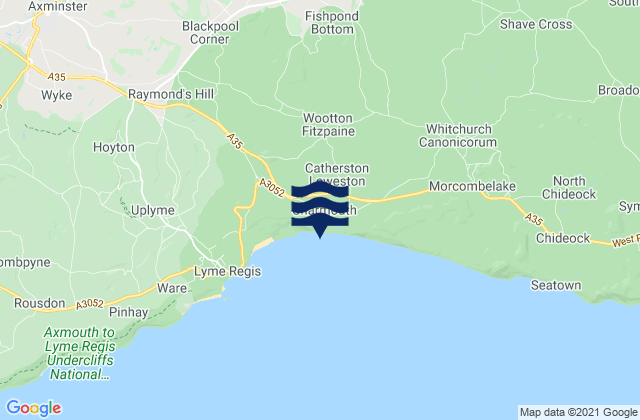 Westport, United Kingdomの潮見表地図