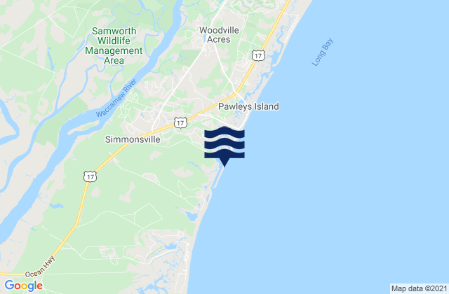 Weymouth Plantation, United Statesの潮見表地図