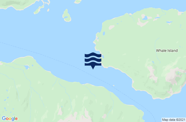 Whale Passage Northwest Entrance, United Statesの潮見表地図