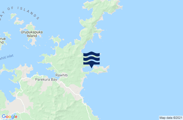 Whangamumu Harbour, New Zealandの潮見表地図