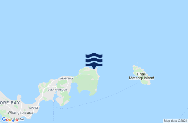 Whangaparaoa Head, New Zealandの潮見表地図