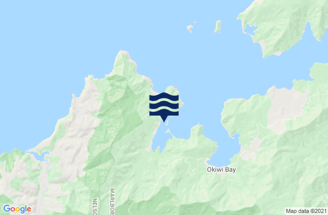 Whangarae Bay, New Zealandの潮見表地図