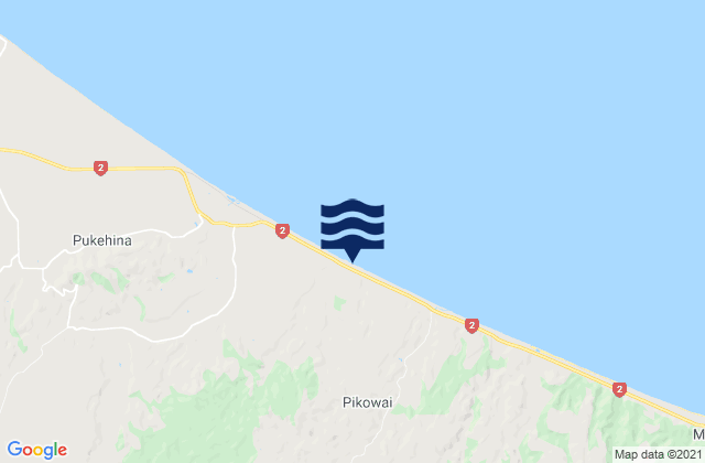 Whangaroa Bay, New Zealandの潮見表地図