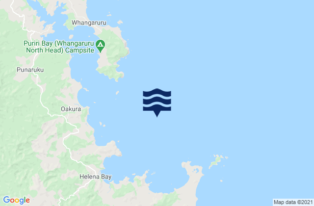 Whangaruru Bay, New Zealandの潮見表地図