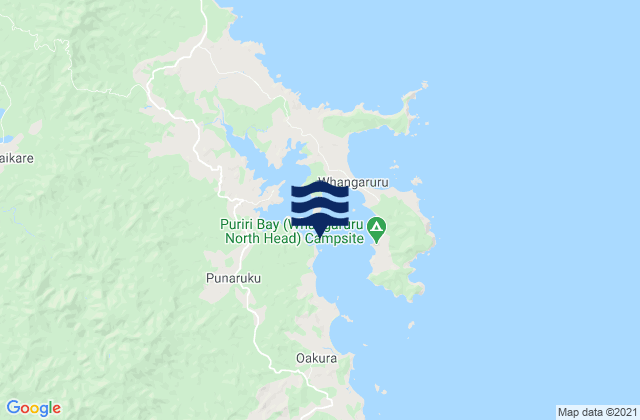 Whangaruru Harbour, New Zealandの潮見表地図