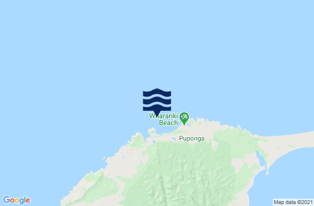Wharariki Beach, New Zealandの潮見表地図