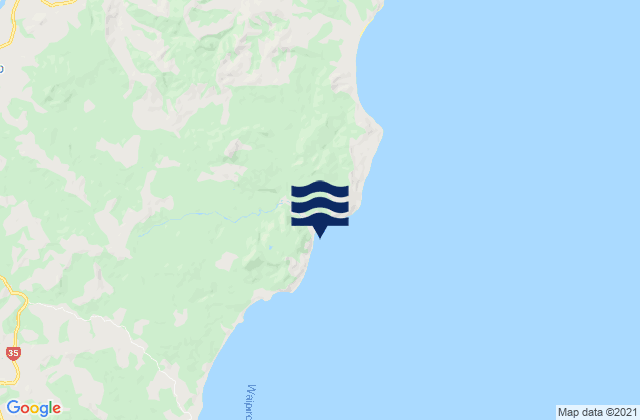 Whareponga Bay, New Zealandの潮見表地図