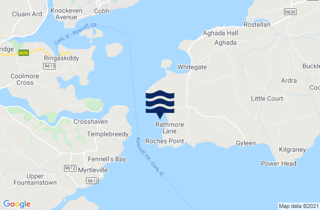 White Bay, Irelandの潮見表地図