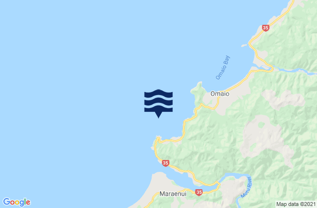 Whitianga Bay, New Zealandの潮見表地図
