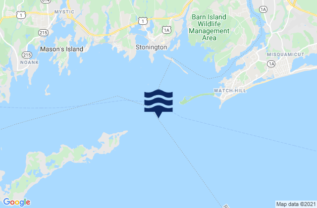 Wicopesset island NE of, United Statesの潮見表地図
