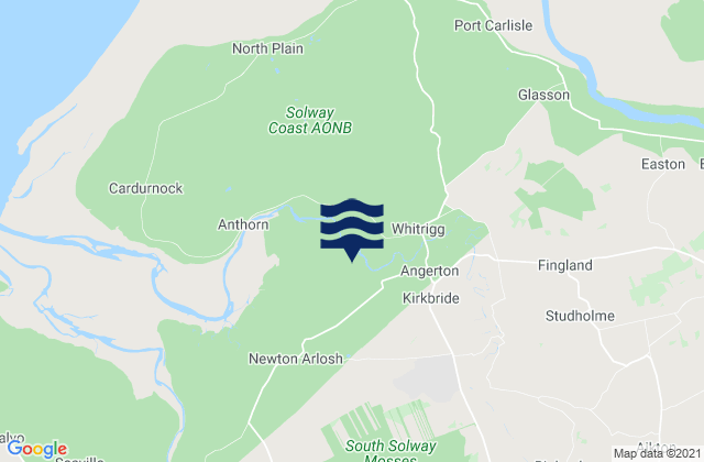 Wigton, United Kingdomの潮見表地図