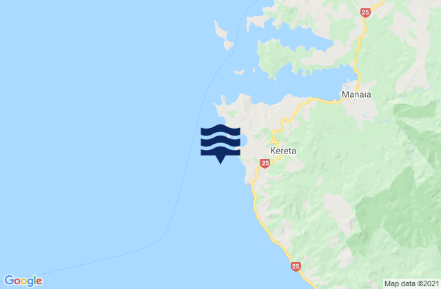 Wilson Bay, New Zealandの潮見表地図