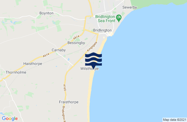 Wilsthorpe Beach, United Kingdomの潮見表地図