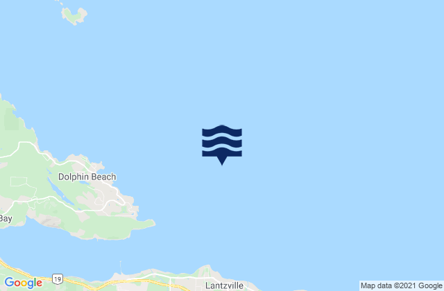 Winchelsea Islands, Canadaの潮見表地図