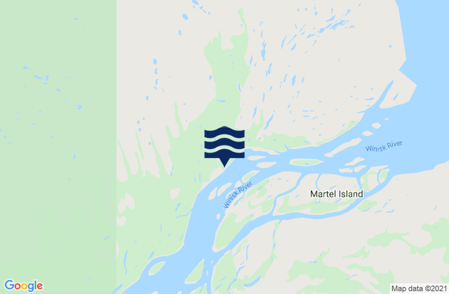 Winisk, Canadaの潮見表地図
