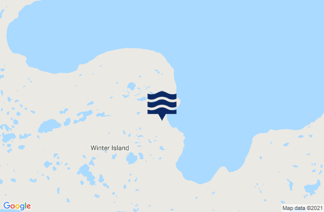 Winter Island, Canadaの潮見表地図