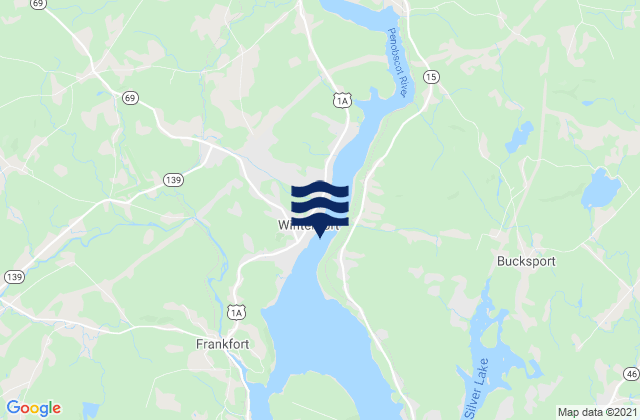 Winterport, United Statesの潮見表地図