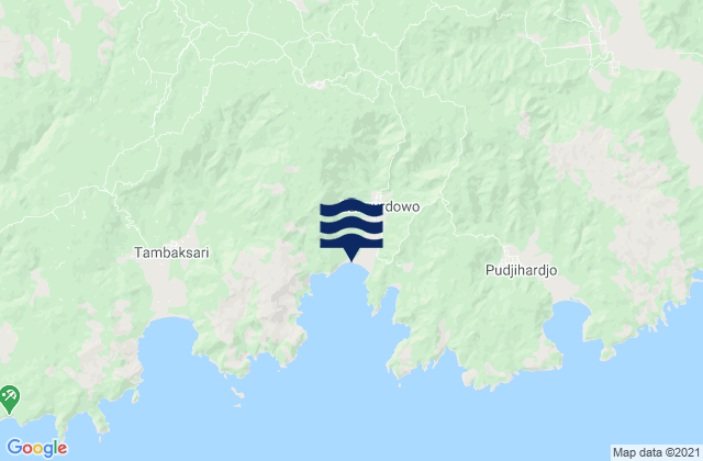 Wirotaman, Indonesiaの潮見表地図