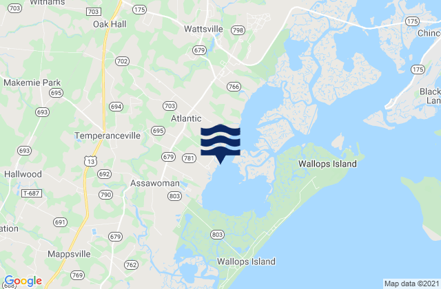 Wishart Point Bogues Bay, United Statesの潮見表地図