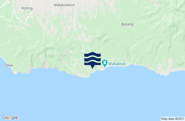 Wolokoli, Indonesiaの潮見表地図