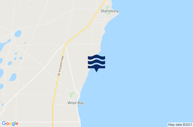 Wool Bay, Australiaの潮見表地図
