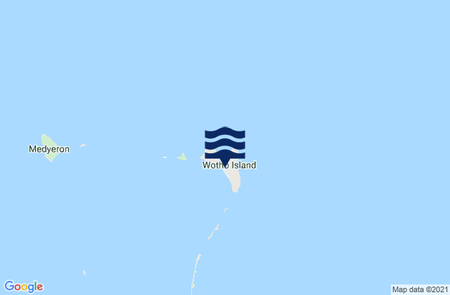 Wotho, Marshall Islandsの潮見表地図