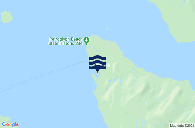 Wrangell, United Statesの潮見表地図