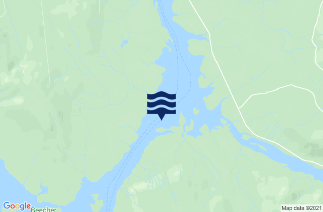 Wrangell Narrows, United Statesの潮見表地図