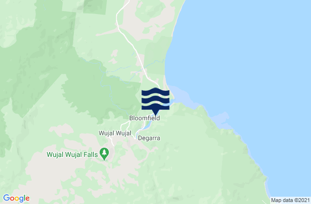 Wujal Wujal, Australiaの潮見表地図