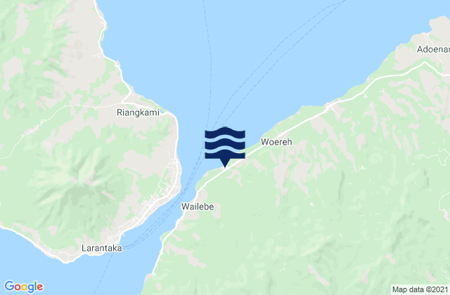 Wureh, Indonesiaの潮見表地図