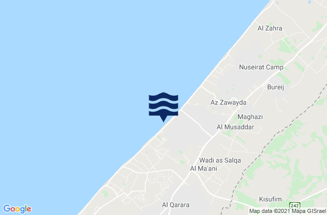 Wādī as Salqā, Palestinian Territoryの潮見表地図