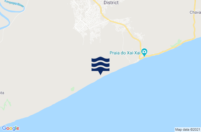 Xai-Xai, Mozambiqueの潮見表地図
