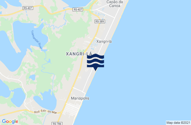 Xangri-lá, Brazilの潮見表地図