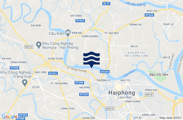Xã An Hải, Vietnamの潮見表地図