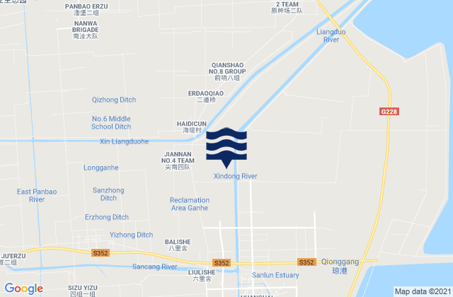 Xincao, Chinaの潮見表地図