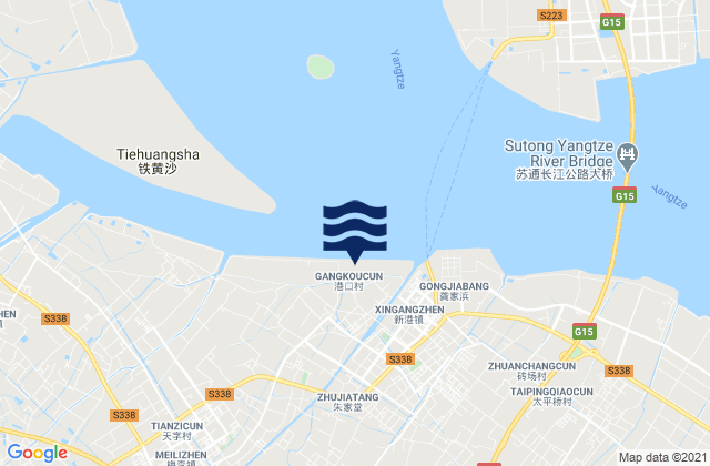 Xingang, Chinaの潮見表地図