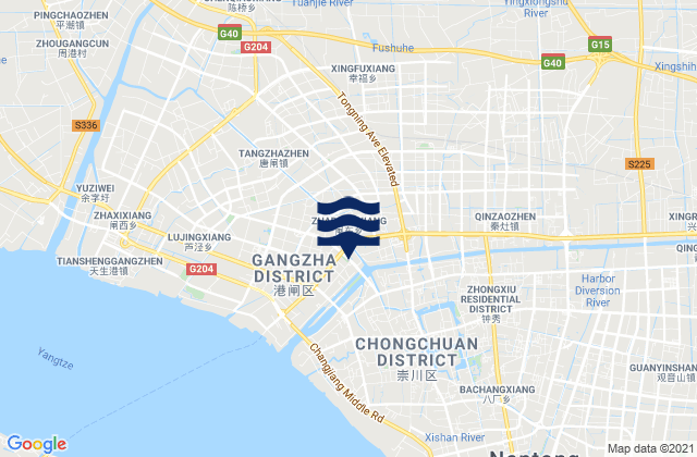 Xingfu, Chinaの潮見表地図
