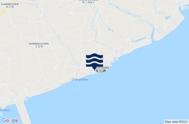 Xinlitun, Chinaの潮見表地図
