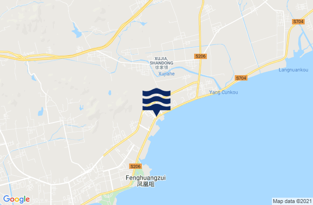 Xujia, Chinaの潮見表地図