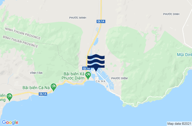Xã Cà Ná, Vietnamの潮見表地図