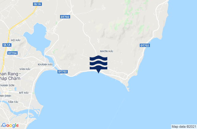 Xã Nhơn Hải, Vietnamの潮見表地図