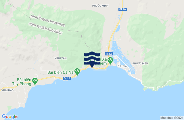 Xã Nhị Hà, Vietnamの潮見表地図