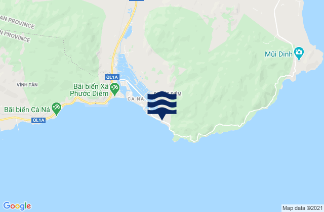 Xã Phước Diêm, Vietnamの潮見表地図