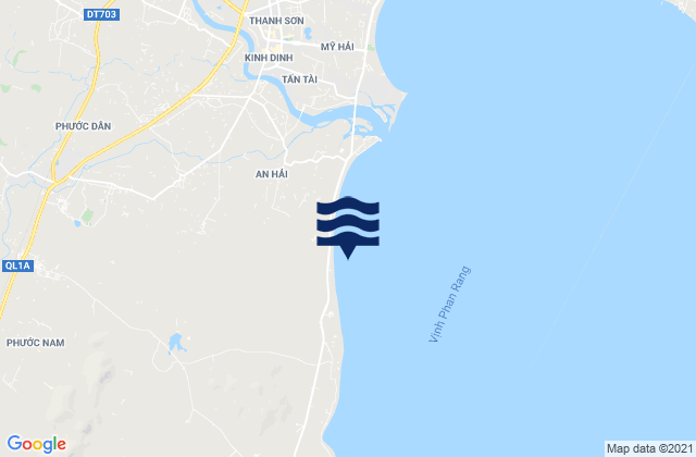 Xã Phước Hải, Vietnamの潮見表地図