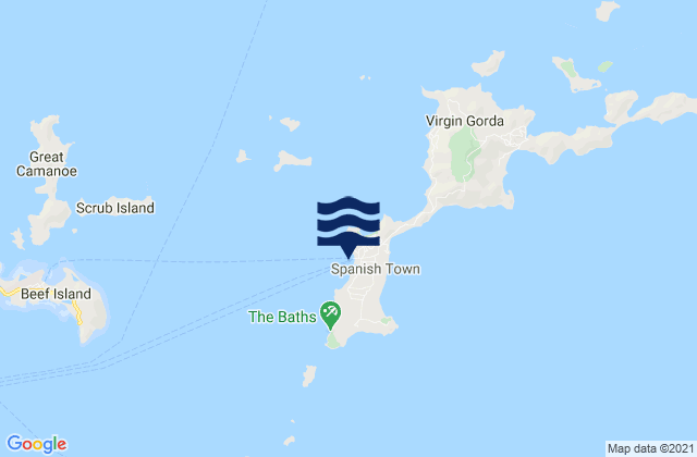 Yacht Harbour, U.S. Virgin Islandsの潮見表地図